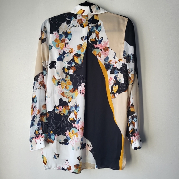 3.1 Phillip Lim Multicolor Sheer Floral Blouse - Picture 2 of 6